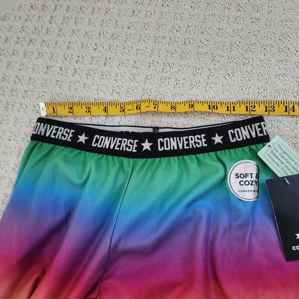 Converse Kids Rainbow Pajama‎ Pants Size 14 Sleepwear NWT